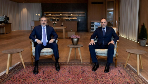 Bakan Fidan Yunan mevkidaşı ile bir Münih'te ortaya geldi