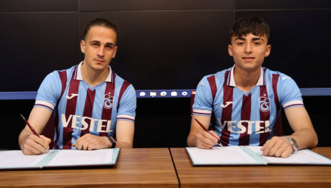 Trabzonspor Muhammed Ali Çamkerten ve Zekeriya Berk Bulut ile profesyonel mukavele imzaladı