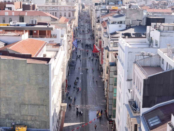 Taksim Meydanı’nda seçim sessizliği havadan görüntülendi