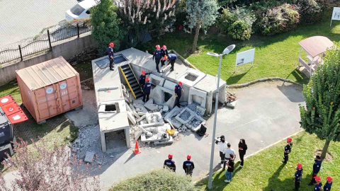 Arnavutköy’de gerçeğini aratmayan tatbikat