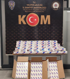 Yalova’da 70 bin makaron ele geçirildi