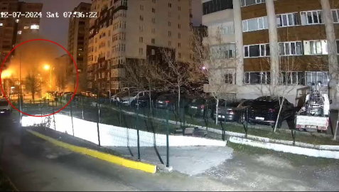 Beylikdüzü’nde 14 katlı binada meydana gelen patlama anı kamerada
