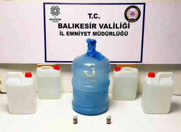 Ayvalık’ta kaçak alkol ele geçirildi