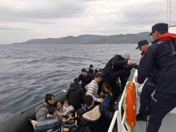 Ayvacık açıklarında 41 kaçak göçmen yakalandı