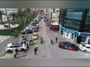 Gemlik’te dronlu denetim