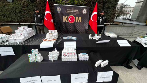İstanbul’da 235 milyon liralık kaçak ilaç operasyonu
