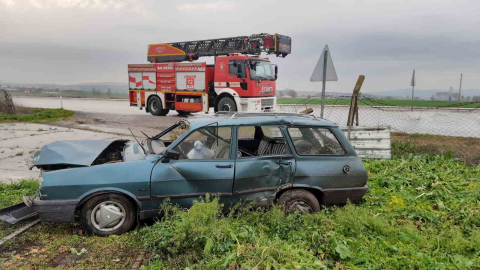 Gönen-Bandırma karayolunda trafik kazası: 1 yaralı
