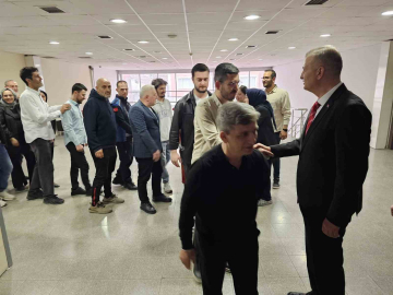 Başkan Sezer personel ile bayramlaştı