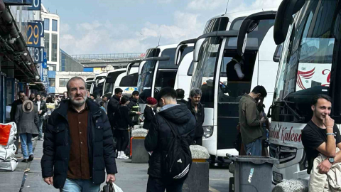Büyük İstanbul Otogarı’nda bayram yoğunluğu