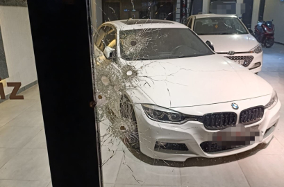 Gece vakti galeriye silahlı saldırı