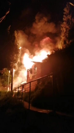 Alkollü olduğu iddia edilen şahıs bayram günü evini ateşe verdi