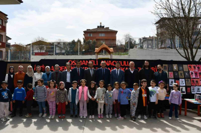 Anaokulu öğrencilerinden anlamlı sergi