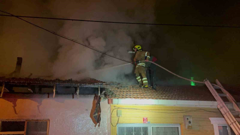 Balıkesir’in Gönen ilçesinde korkutan yangın