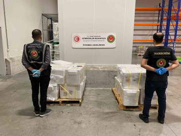 İstanbul Havalimanı’nda 455,2 kilo uyuşturucu ele geçirdi