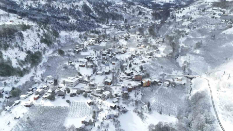 Yüksek kesimlerde etkili olan kar Hendek ilçe merkezine kadar indi