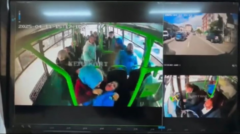 Otobüste yürekleri ağza getiren anlar: "Ömer, ne oldu?"