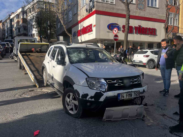 Polisten kaçtı, kaza yapınca yakalandı: O anlar kamerada