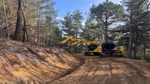 Çanakkale’de orman yollarında yangın sezonu öncesi yoğun mesai