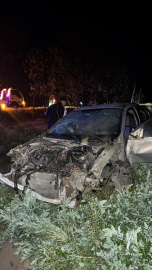 Söğütlü’de tarlaya uçan otomobildeki 4 kişi yaralandı