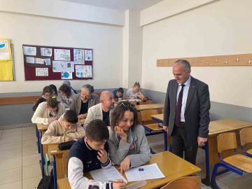 Veliler sınav heyecanı yaşadı, ter döktü