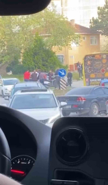 Sürücüler sokağı boks ringine çevirdi