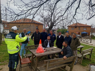 Kırklareli’nde traktör sürücüleri bilgilendirildi
