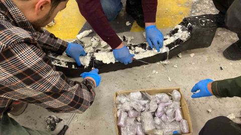 Bodri geçit vermedi: 45,82 kilogram kokain ele geçirildi