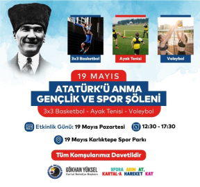 Kartal Belediyesi’nden 19 Mayıs’a yakışır kutlama: Spor ve sanatla dolu bir bayram