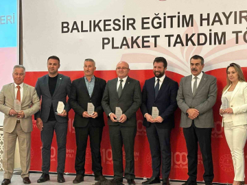 Balıkesir’de eğitime destek veren hayırseverler onurlandırıldı