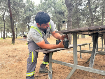 Kuştepe Mesire Alanı’nda bakım çalışması