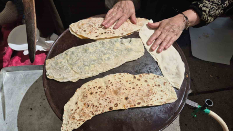 Gözleme dumanı yükseldi kadın emeği konuştu