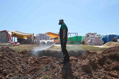 Kurban pazar yerleri ilaçlanıyor