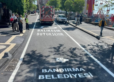 Bandırma’da Mehmetçik Caddesi yenilendi