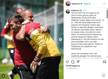 Fatih Terim’den Muslera’ya veda mesajı