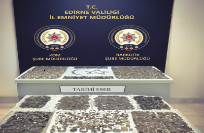 Kapıkule’de tarihi eser operasyonunda 12 bin 770 parça ele geçirildi