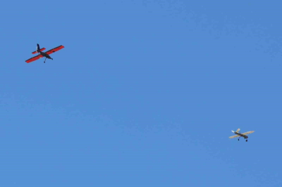 Gökçeada’da TEKNOFEST’in 3’üncü gününde İHA’lar gökyüzünde kıyasıya mücadele etti