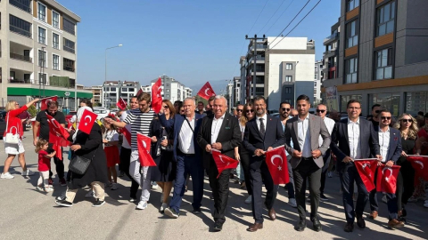 Nilüfer’de coşkulu 30 Ağustos Zafer Bayramı yürüyüşü