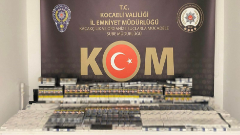 Kocaeli’de 700 paket gümrük kaçağı sigara ele geçirildi