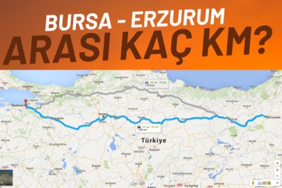 Bursa Erzurum Arası Kaç Km?