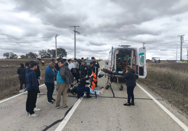 Muratlı’da trafik kazası: 1 yaralı