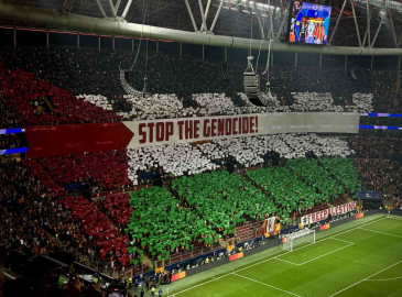 Galatasaray’dan Filistin koreografisi