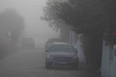 Tekirdağda yoğun sis etkili oldu: Kent adeta sisin içinde kayboldu