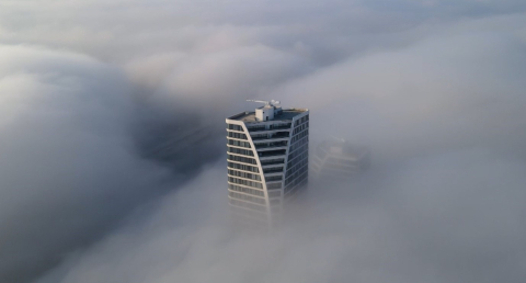 Bursa’da sis şehri yuttu