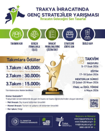 Trakya İhracatında genç stratejiler yarışması düzenlenecek