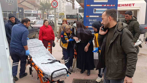 PTT Kargo minibüsünün çarptığı yaşlı kadın yaralandı