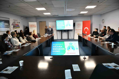 Sigarayı bırakan 25 çalışana sertifikaları takdim edildi