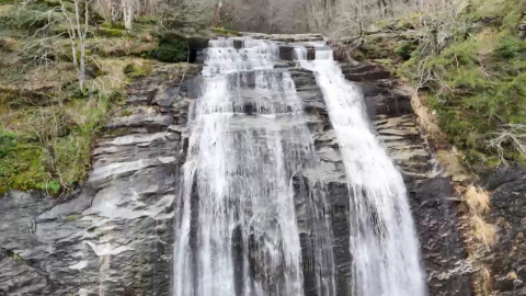 Kar suları Suuçtu Şelalesini coşturdu...