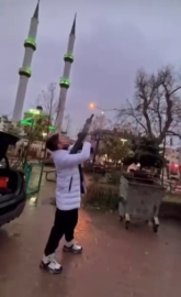 Magandalıkta sınır tanımadı, pompalıyla ateş açıp sosyal medyada yayınladı