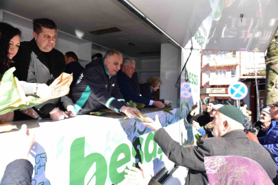 Yenişehir’de bugün pideler Büyükşehir’den