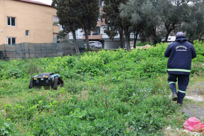 Yeşil alanda uzaktan kumandalı robot dönemi: 6 kişinin işini tek başına yapabiliyor